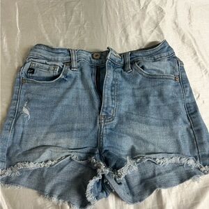 KanCan Blue Jean Shorts High-Waisted Distressed